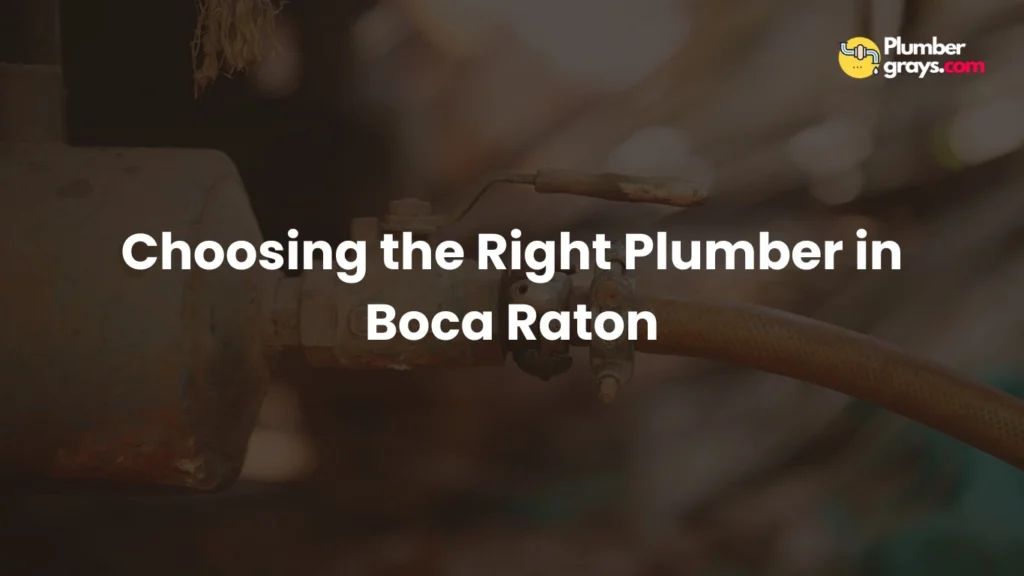 Choosing the Right Plumber in Boca Raton