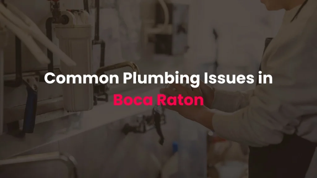 Common Plumbing Issues in Boca Raton